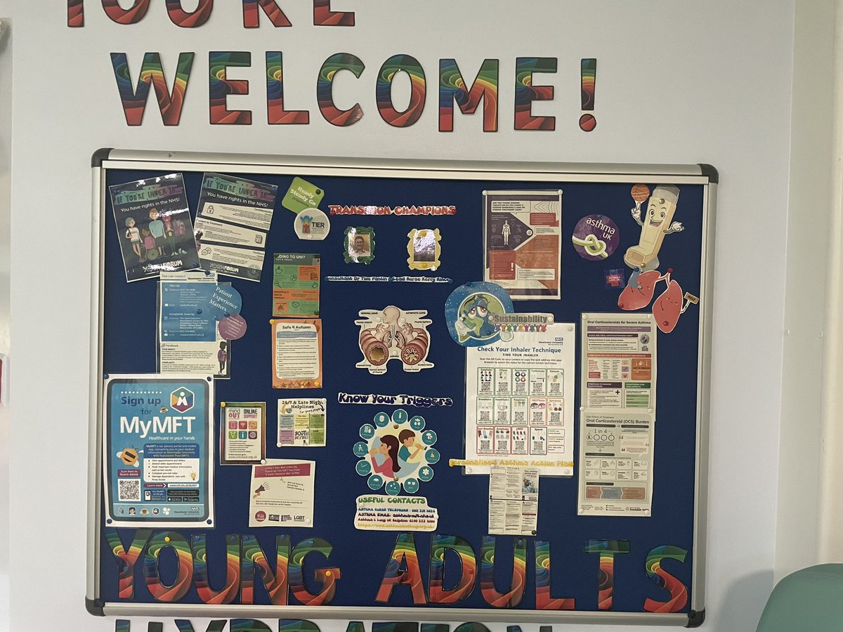 Kerry Hince (@kerryhince) on Twitter photo Super proud of Severe asthma’s young adult transition information board helping sign post all of our new transition patients to get the most from their journey with severe asthma and MFT <a href="/rachrobertson01/">Rach Rob</a> <a href="/TntTracy73/">Tracy Kelly</a> <a href="/cardiologymatr1/">Nicky Collins</a> <a href="/LizWilson_1/">Liz Wilson 💙</a> <a href="/MrsArdron/">Claire</a> Super proud of Severe asthma’s young adult transition information board helping sign post all of our new transition patients to get the most from their journey with severe asthma and MFT <a href="/rachrobertson01/">Rach Rob</a> <a href="/TntTracy73/">Tracy Kelly</a> <a href="/cardiologymatr1/">Nicky Collins</a> <a href="/LizWilson_1/">Liz Wilson 💙</a> <a href="/MrsArdron/">Claire</a>