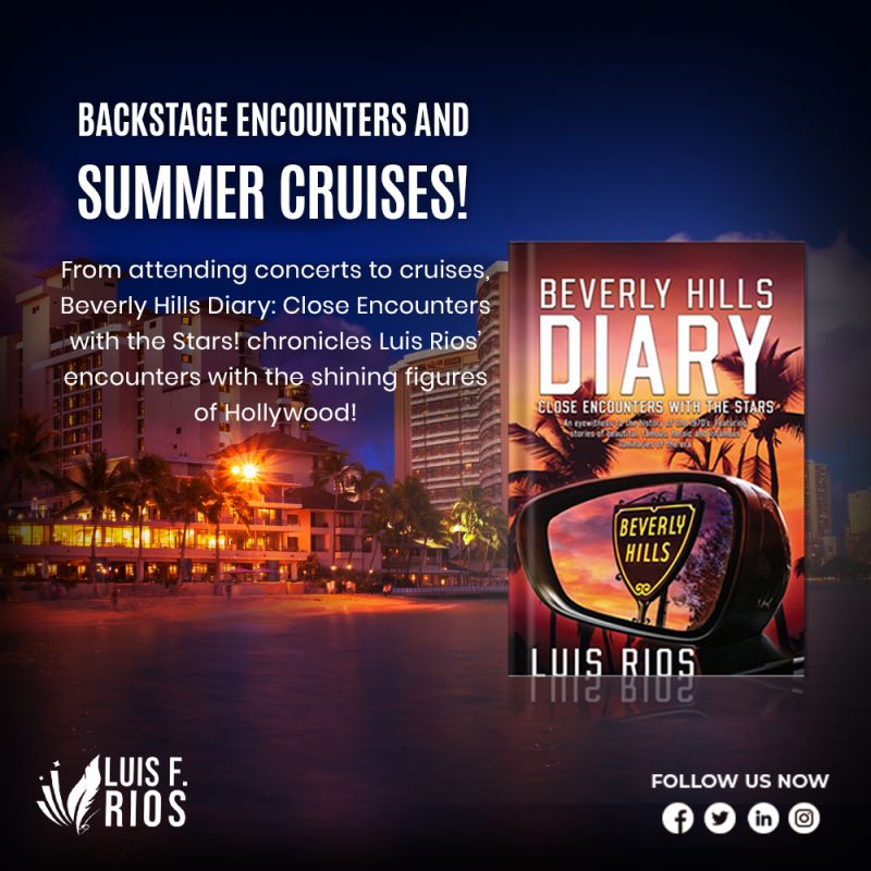 luis_rios01's tweet photo. Backstage Encounters and Summer Cruises!

Get Your Copy Today: https://t.co/h1VTQdzrg8

#LuisRios #BeverlyHillsDiary #CloseEncountersWithTheStars #Hollywood #Glam #History #Memoir #BeverlyHillsHotel #Books #Amazon #MustRead #1970s #RisingStars #California #Stardom https://t.co/K0Et3bkv2j