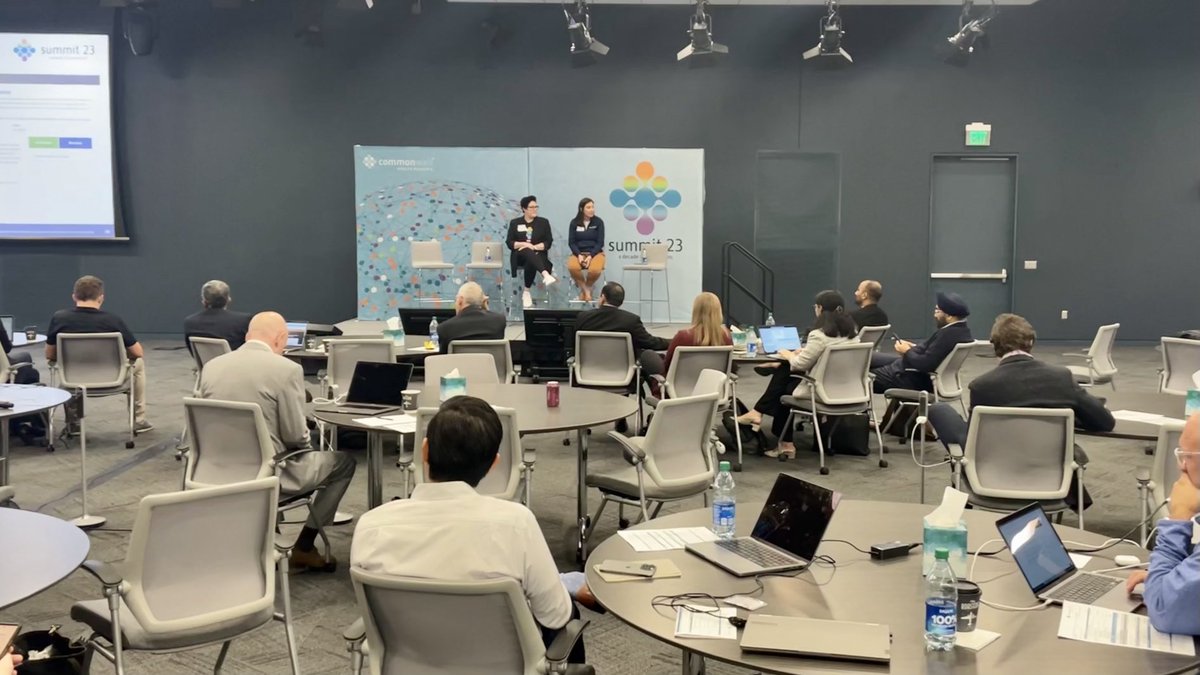 CommonWell's tweet photo. Currently chatting about the always popular and critically important topic of patient access. Thank you, Meredith Manak (Unit 387) for sharing your personal health story to ground us in the human element of why we do what we do. #CWFallSummit #InteropDoneRight https://t.co/ttvi3BvuBM