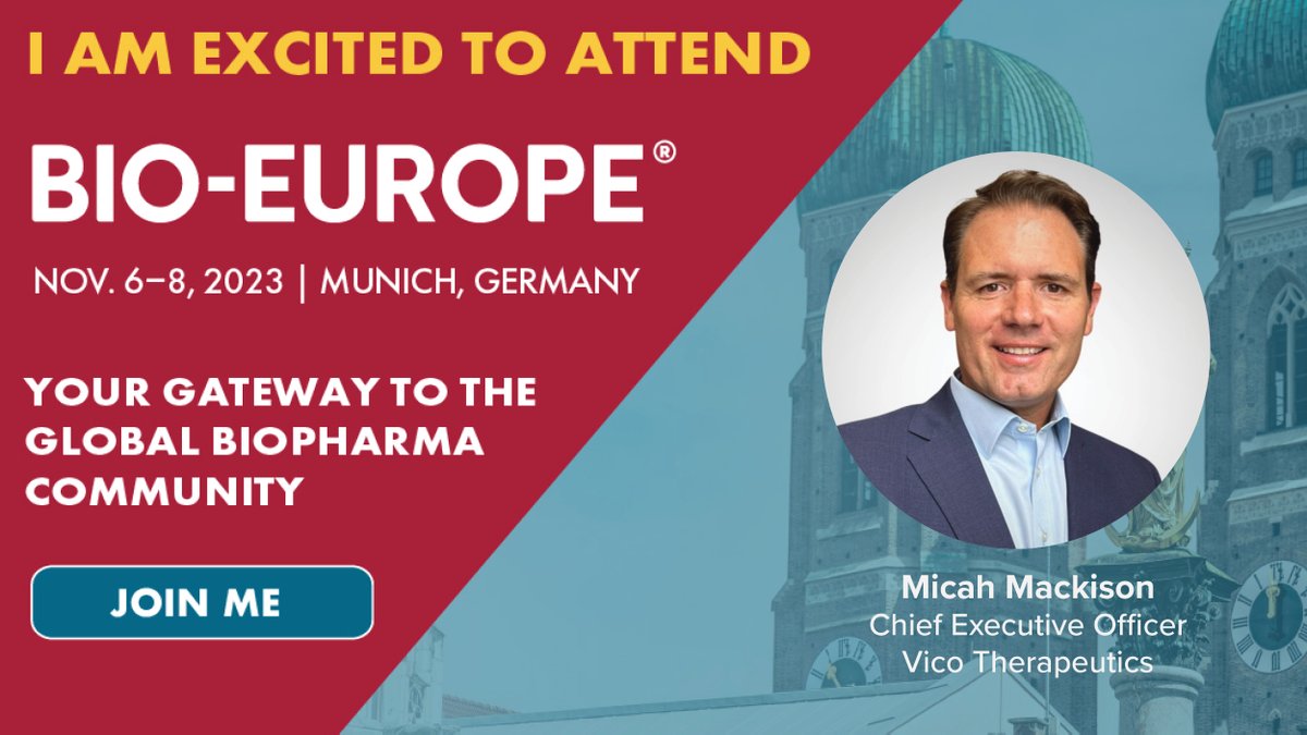 Our CEO Micah Mackison is in Munich for #BIOEurope! Join us this week and request a partnering meeting to learn more about our antisense oligonucleotide platform: bit.ly/3Sm2CY8