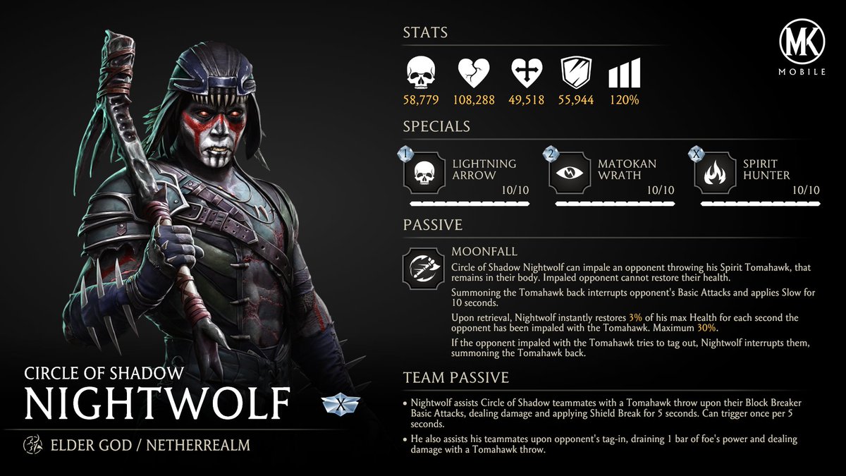 MKMobileGame's tweet image. The Circle of Shadow team reaches new heights starting tomorrow! #Nightwolf #mkmobile