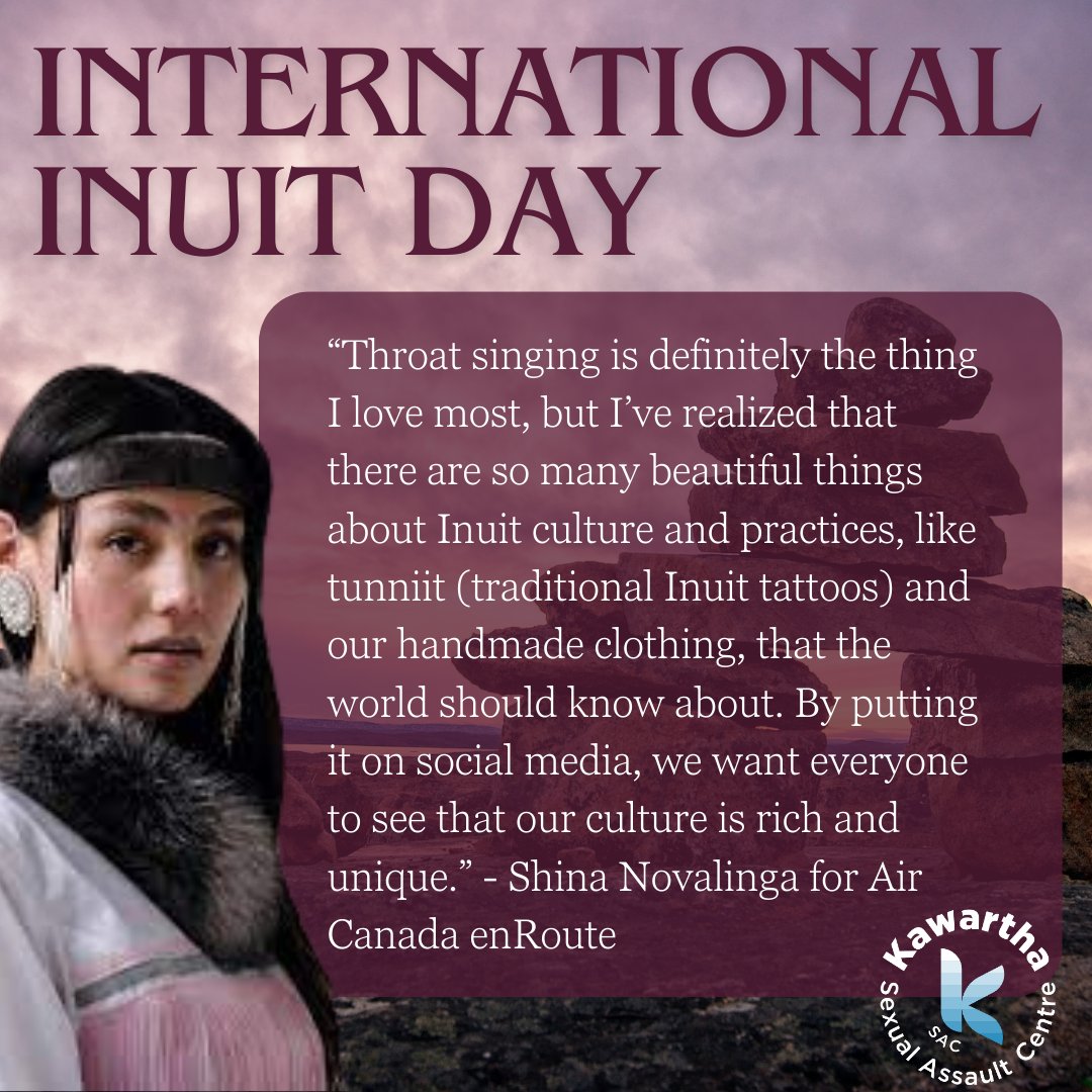 November 7th is International Inuit Day! We encourage all to take the time to learn about different Inuit cultures and their beautiful traditions.
We have listed some amazing Inuit creators- give them a follow to learn more, support, and amplify the voices of Inuit people.