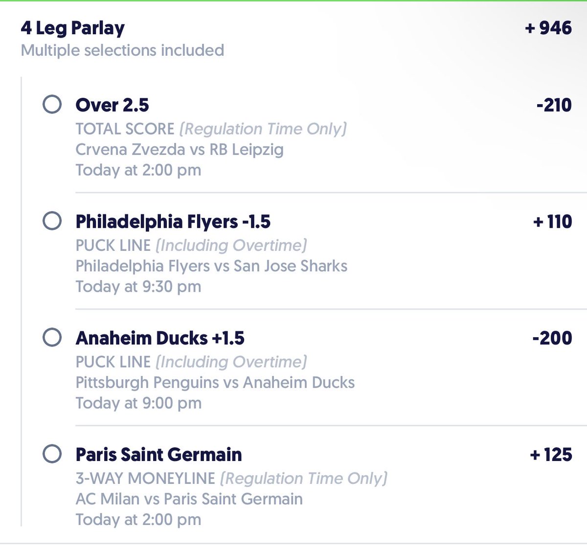 community_sterl's tweet photo. Light sprinkle here but i really love this 4 leg here. I struggle to give a reason why any of these can miss except the Leipzig play. You can take out and make a power 3 as well. BOL🫡 #bettingexpert #GambingTwitter #GamblingCommunity #soccergambling #DraftKings #fanduel #Bang https://t.co/0eJeL2AILT