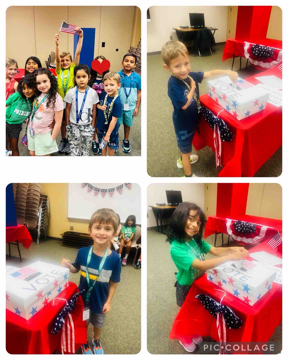 First Graders learned about voting today and had the opportunity to vote and learn about the voting process! #jrerocks