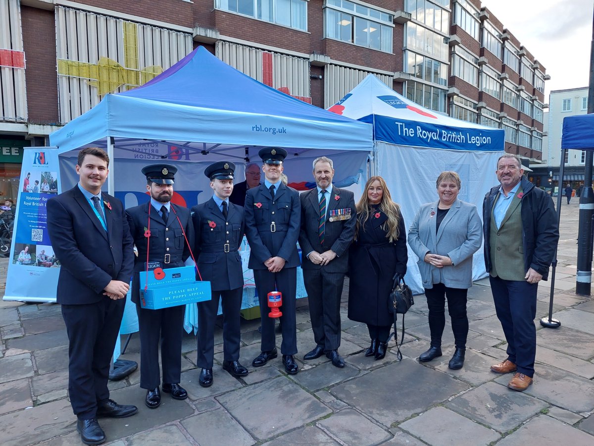 ShropCovenant's tweet photo. What a great day supporting the Royal British Legion with Shrewsbury Poppy Day. @ShropCouncil @poppylegion @ShropshireStar @BBCShropshire @RAF_Cosford https://t.co/kYgiJKBc5a