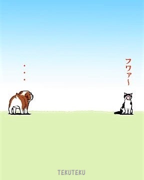 no humans cat animal animal focus dog sky gradient  illustration images