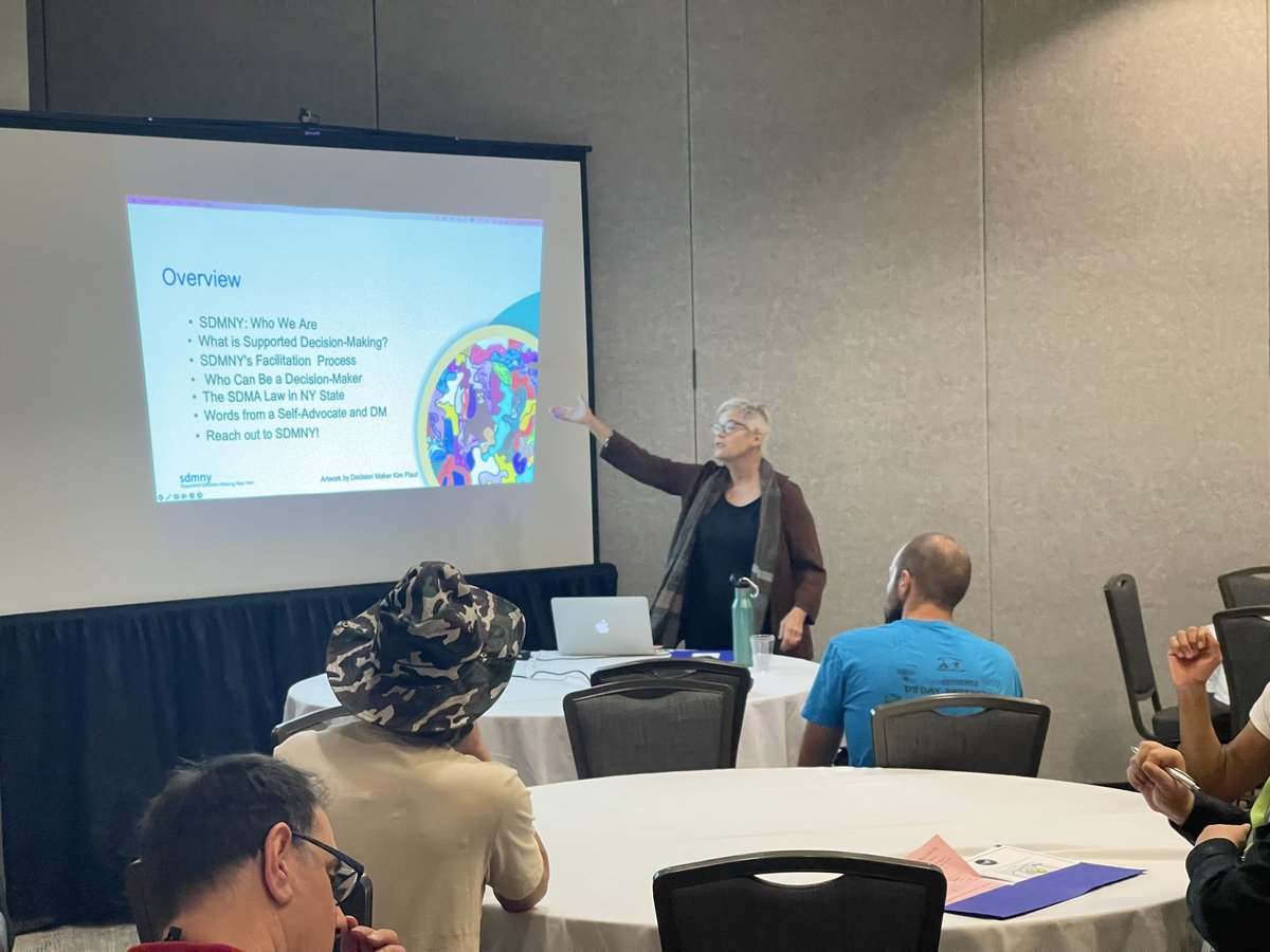 SDM_NY's tweet photo. Some photos from this year's @NysSelf  conference. We had a great time talking about #SDM! Thanks to SANYS, our Decision-Makers, and everyone involved and participated! #SDMNY #SupportedDecisionMakingNewYork #disabilityrights #humanrights #specialeducation #selfadvocacy https://t.co/VAZz7OvwVt