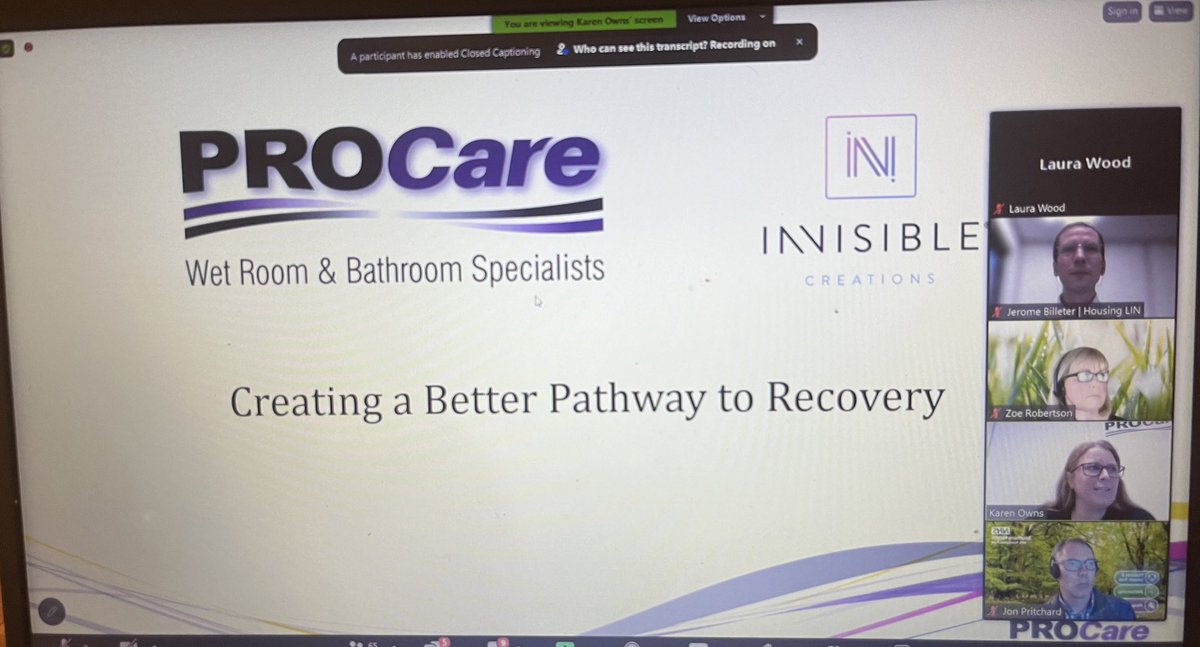 InvisCreations's tweet image. Business Development Manager @kareneowens78 from @procareltd sharing more about how we’re working together to disrupt the adaptations market through the power of good design at @HousingLIN #HappiHour #inclusivedesign #designfordignity #fitforourfuture