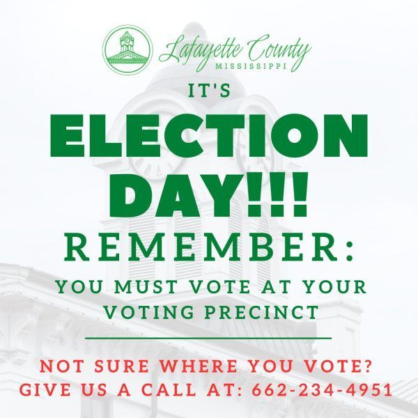 OxfordEagle's tweet photo. ๐ณ๏ธ Need to know your voting location in Lafayette County? Stay updated with Lafayette County Circuit Court on social media for all the latest info. For continuous coverage, keep an eye on @TheOxfordEagle as well! #ElectionDay #VoteMS
https://t.co/xlaf8jgtDM https://t.co/iWVf5JTNtj