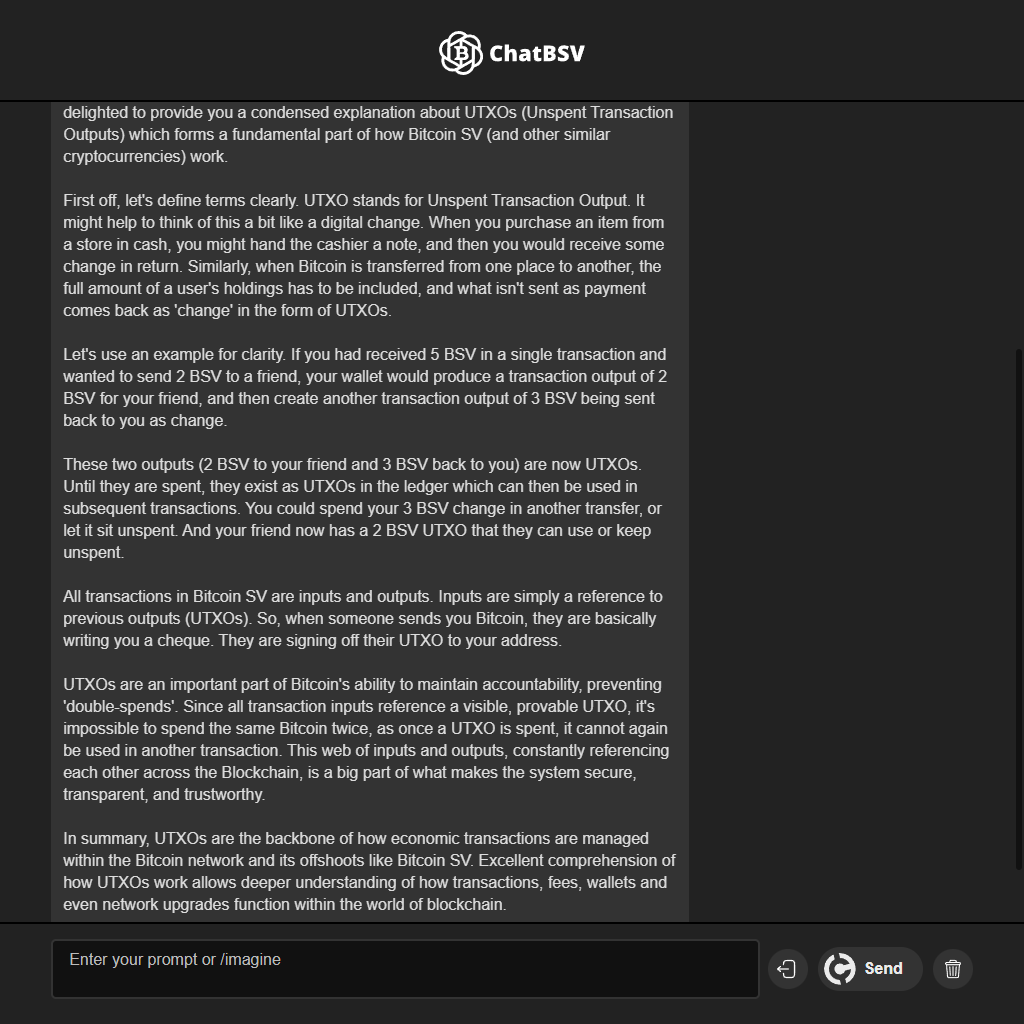 chatbsv's tweet image. Start making your $BSV work for you. Explore how #ChatBSV can help you learn, build and earn. 

Knowledge is power. ✨