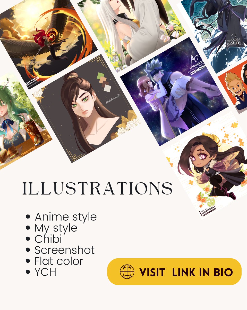 🌱COMMISSIONS OPEN 🌱
✨️ RT would be appreciated💕
✨️antodonatella.carrd.co
#opencommission #opencommissions