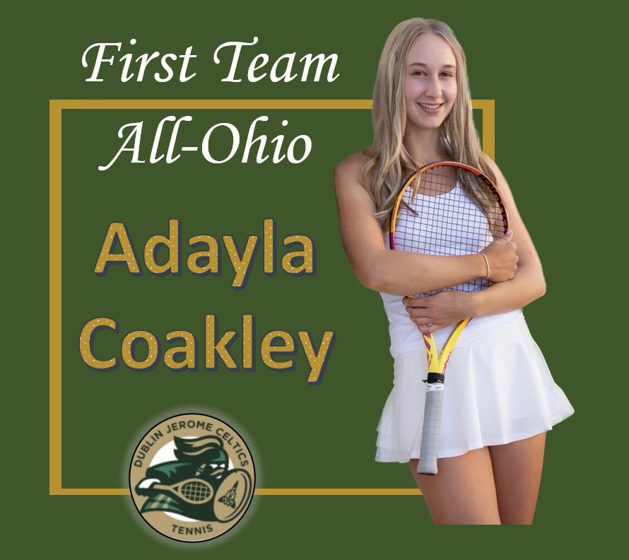 Congratulations Adayla on earning All Ohio for the second time in your impressive career!