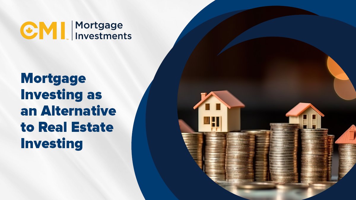 Mortgage investing is an excellent alternative to real estate investing. Here's CMI's take on why: 
ow.ly/mW6G50Q13Fp 

#realestateinvesting #mortgageinvesting #altinvesting #altinvestment