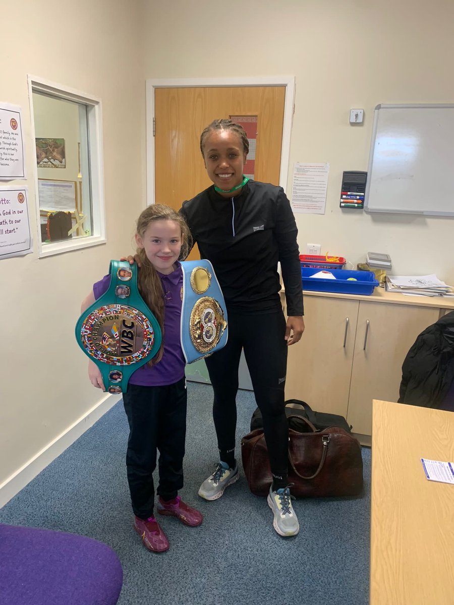 It was so brilliant to have @TashaJonas in school today especially as our nursery class is named after her! What an inspiration! We loved hearing her story and seeing the many awards she has won. Thank you @PaulWalmsley23