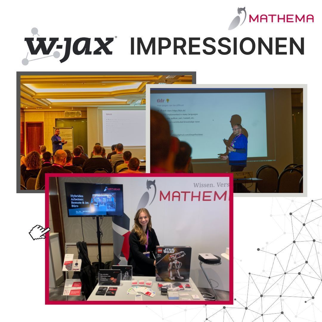 Und es geht wieder los 🔵 

Ab heute sind wir auf der <a href="/jaxcon/">W-JAX</a> in München! Wir sind jedes Mal gerne dabei und hatten schon echt schöne Gespräche. Wir freuen uns auf euren Besuch an unserem Stand! Schaut vorbei und erfahrt mehr über das Arbeiten bei #MATHEMA.  

#wjax #java