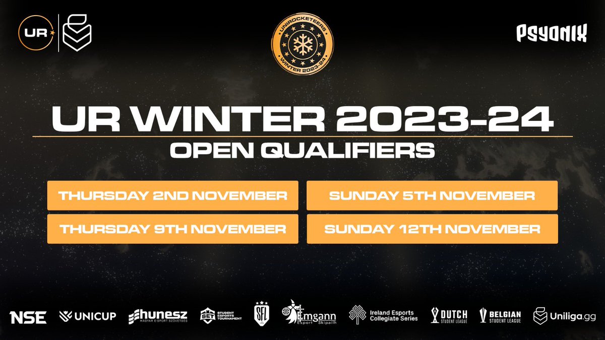 Open Qualifiers #3 &amp; #4 are this week. Don't miss this LAST CHANCE to sign up! 

➡️ start.gg/unirocketeers-…