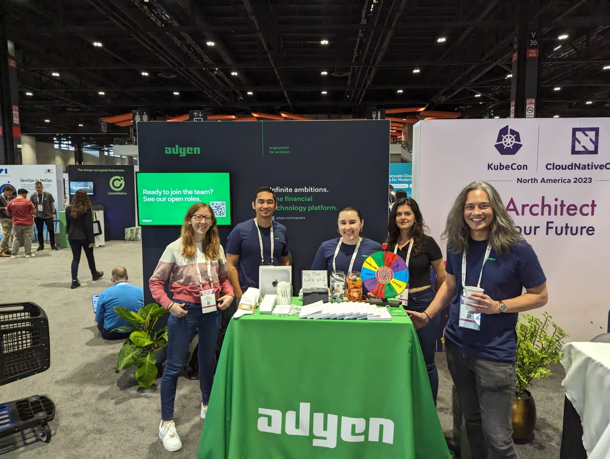 It's go time! We are excited to be at #KubeCon in Chicago. Stop by booth Q25 and meet some of the members of our global platform engineering team! #KubeConNA #CloudNativeCon @CloudNativeFdn @KubeCon_