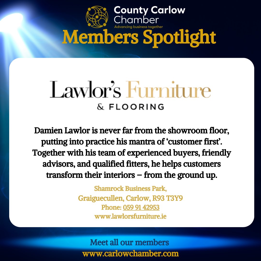 Our Spotlight shines on Lawlor's Furniture, kitting out your home lawlorsfurniture.ie