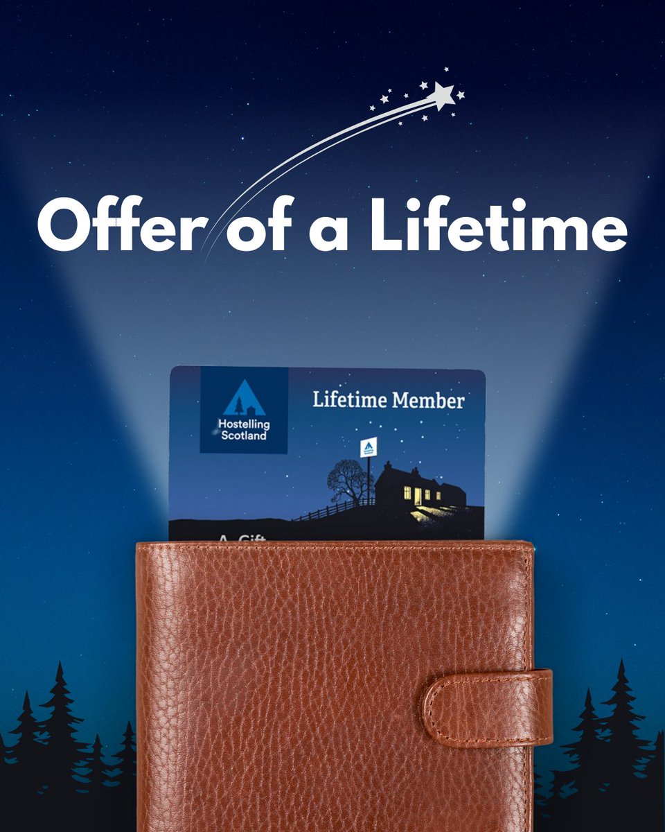 hostellingscot's tweet image. In celebration of a fantastic year of hostelling, we are offering our lowest ever price t become a Lifetime Member. Between 1 November and 31 December you will be able to purchase a Lifetime Membership for ONLY £75 💙

@hostelling @visitscotnews #membership #hostelling #discount