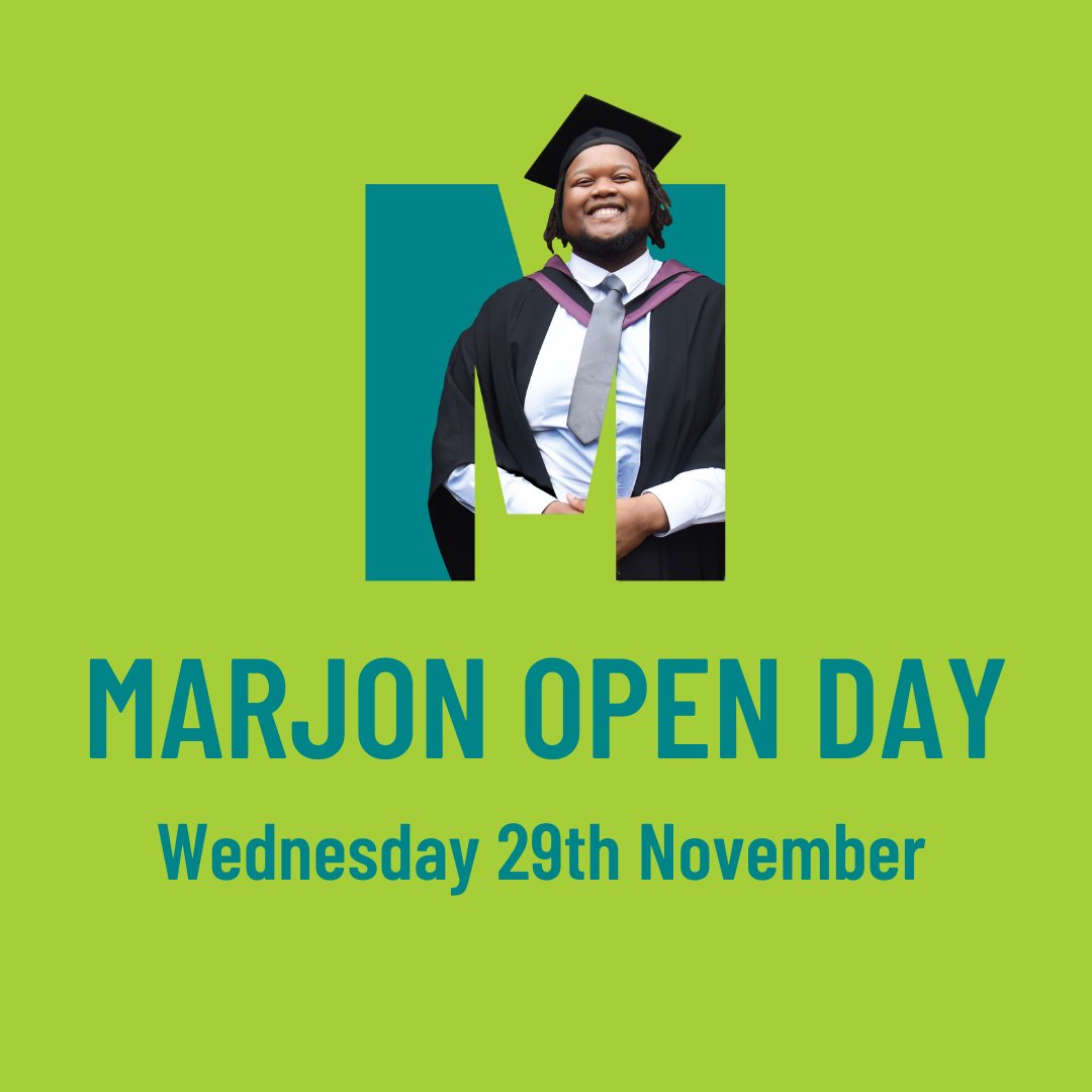 Come to the campus and find out more about our courses, talk to academics and take a look around our fantastic facilities. Our open days are designed to help you make decisions about your future, and we're here to answer all your questions: marjon.ac.uk/courses/open-d…