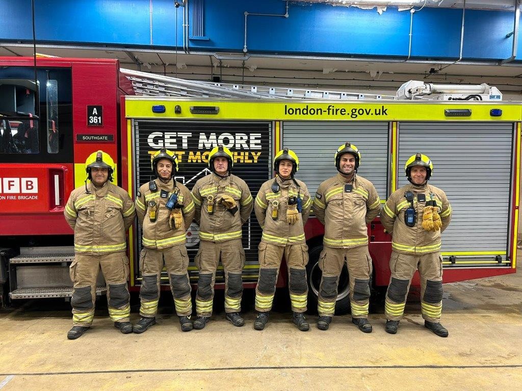 Last week #Southgate Fire Station was crewed entirely by members of London's Greek-Cypriot community for the first time ever. Our firefighters and staff come from London's many different communities, working hard to keep the capital safe. 🇨🇾🧑‍🚒 🇬🇧 @LFBEnfield