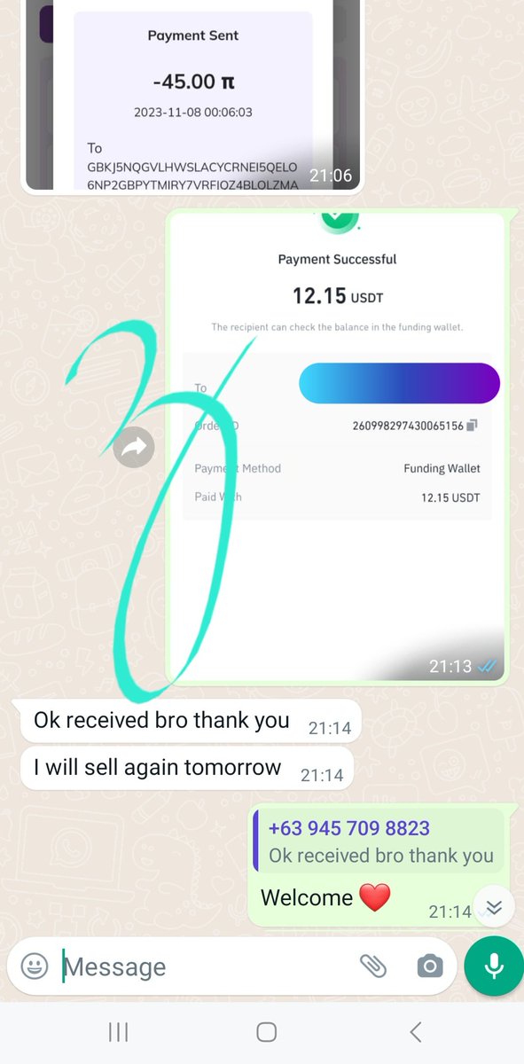 zaheer906's tweet photo. Another small deal done 
No minimum You can even sell 1 pi
Open groups available both on WhatsApp and Telegram with 80+ members where I deal infront of all my clients 
So Come for scamfree deals 
#PiCoreTeam #piBuyer #piTrader #pitrade #pivendor #pilegitvendor #pilegitbuyer #cryptobuyer #cryptotrade #Binance          #bnb          #eth #sol #trx #usdt #PAKvsNZ #FreePalestineNow #INDvsSA #srilankacricketboard