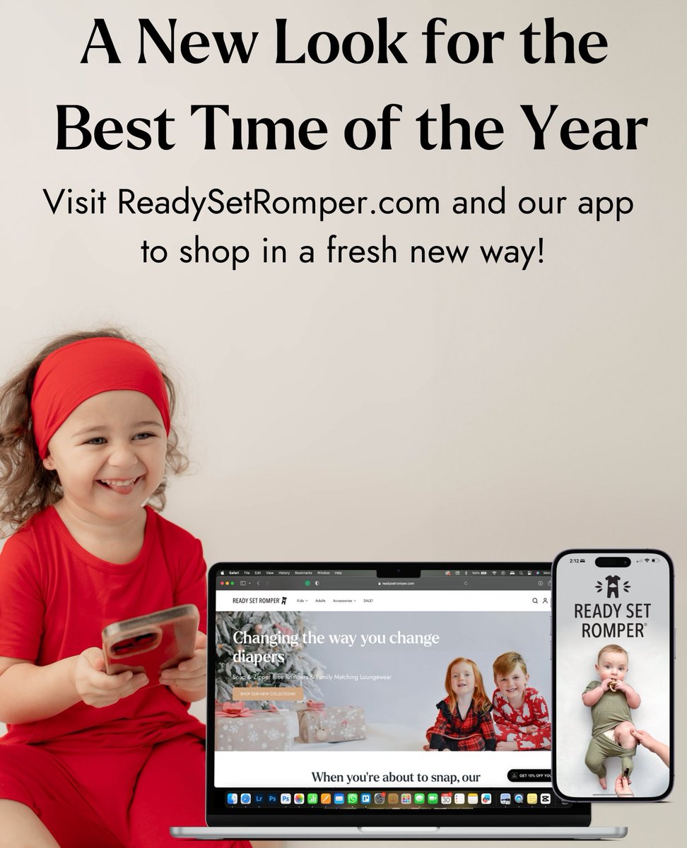 readysetromper's tweet image. Ready, Set, Refresh!🚀 Dive into our new app and website for an effortless shopping experience. Same amazing rompers, fresh new look.👗🌟 #ReadySetRomper #ShopWithEase #StyleRefresh