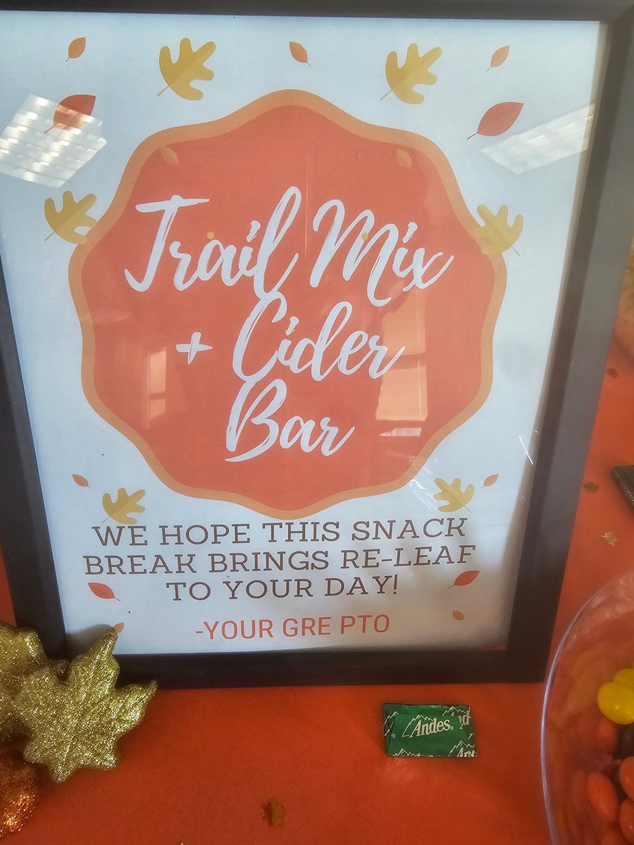 Thank you to our amazing PTO for this wonderful setup today during our Professional Day at GRE!