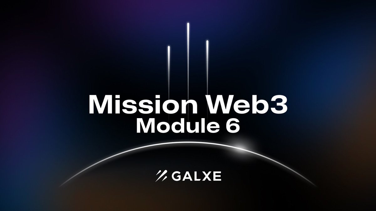 Mission Web 3 Module 6…LAUNCH 🚀 We’ve collaborated with @blur_io to bring you this educational module on NFTs! Blur is the NFT marketplace for pro traders backed by @Paradigm. Discover Blur and take your #Web3 experiences to the next level. ⬇️ galxe.com/MissionWeb3/ca…