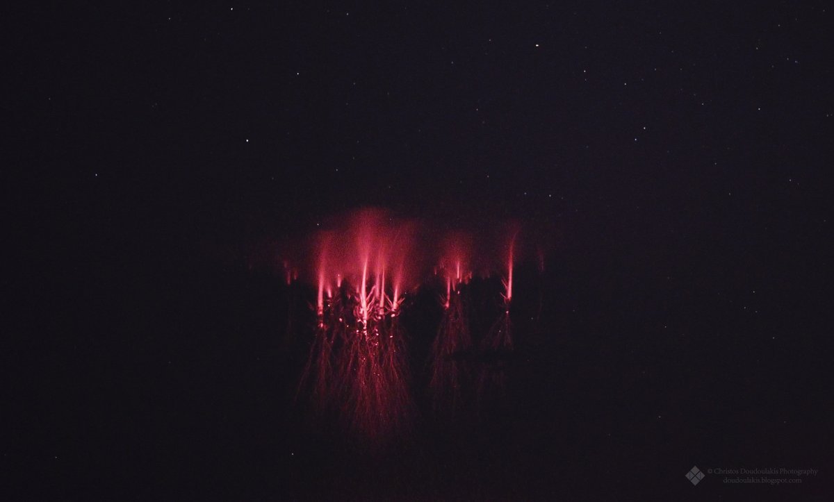 csath's tweet photo. At least 35 #TLEs mostly #RedSprites, were captured over #thunderstorms at the E. #Aegean Sea & W. #Turkey, during the evening of Nov. 4, 2023.
Check our recent #paper about TLEs, here: https://t.co/IJmoHiFypq. -- -- -- #StormHour @StormHour https://t.co/fEG0jOGUnZ