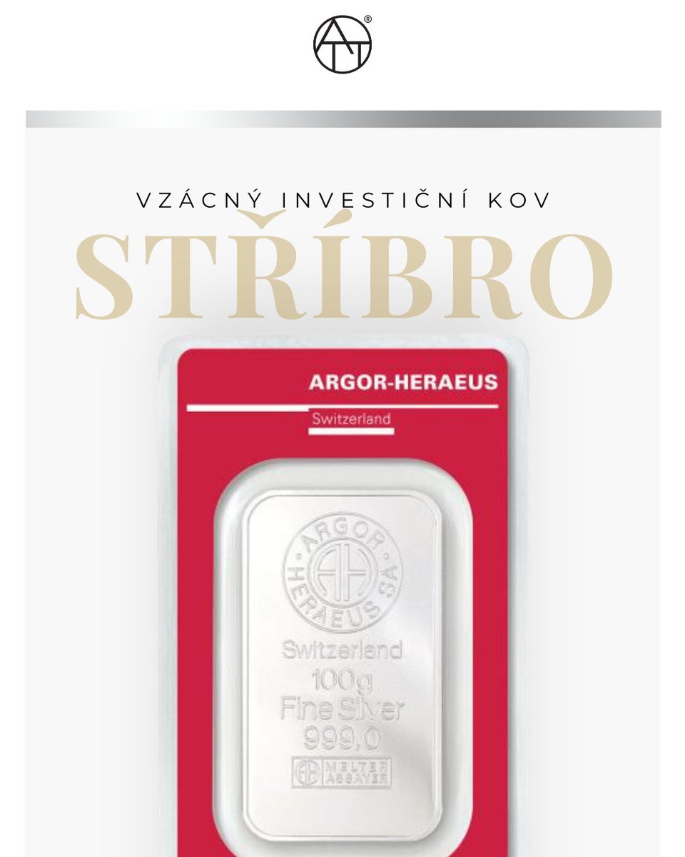 ATT_Investments's tweet photo. 🌟Proč právě Argor Heraeus?
Tento 100 gramový stříbrný slitek představuje důvěru, inovaci a dokonalé řemeslné zpracování. Když investujete do Argor Heraeus, investujete do:

🛡️Čistoty a bezpečnosti
📈Růstu hodnoty
🏆Dokonalosti
🌍Globálního dosahu

#attinvestments #stribro https://t.co/H3djTAvTgP