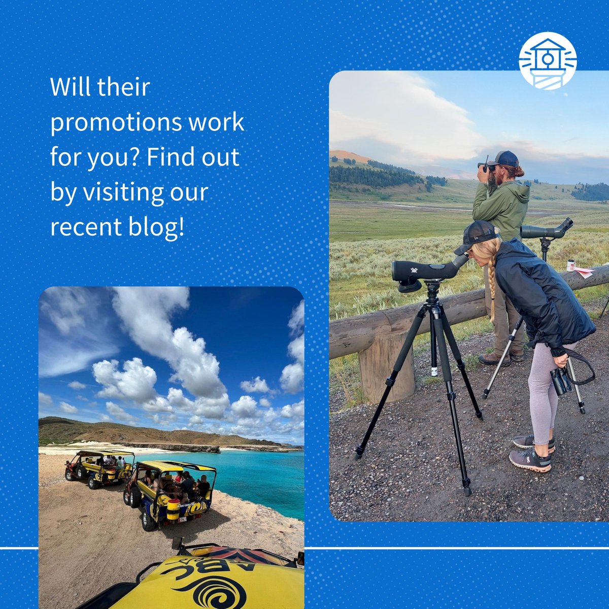 FareHarbor's tweet image. We know you want to learn from the best — in this case, it&apos;s your fellow operators! Hear from two FareHarbor clients, @abctoursaruba and Yellowstone Wild, who &quot;struck gold&quot; on Black Friday by running lucrative promotions. 💰💰

#fhblog #blackfriday #successstories  #clientfeature