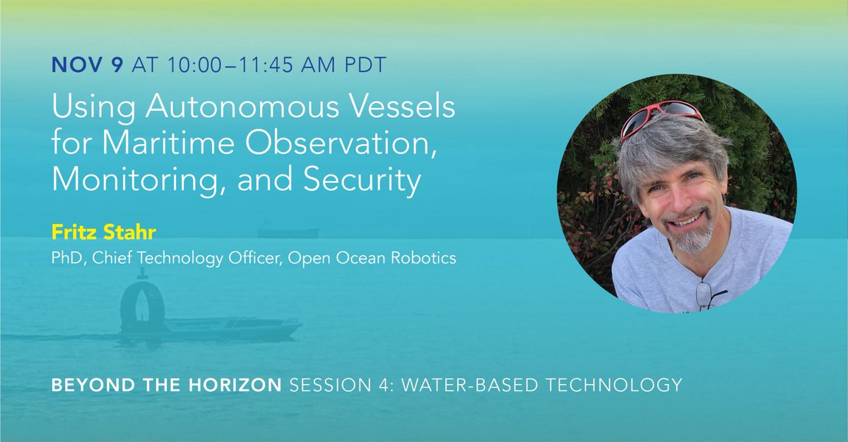 On Nov 9, CTO Fritz Stahr will be talking about our autonomous vessels and the role in #maritime observation and monitoring. Want to learn about how this highly efficient technology is bringing back #data about our marine environment? Tune in here: us06web.zoom.us/webinar/regist…
