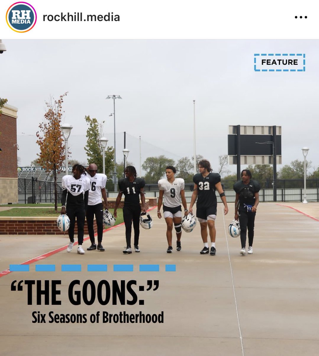 COACHES..if you want to know what type of players these guys are, read this article! This band of brothers from @RockHill_FB (aka GOONs as they affectionately call themselves) are the type of guys you want on your squads! Great article @RockHillMedia rockhillmedia.org/23645/sports/t…