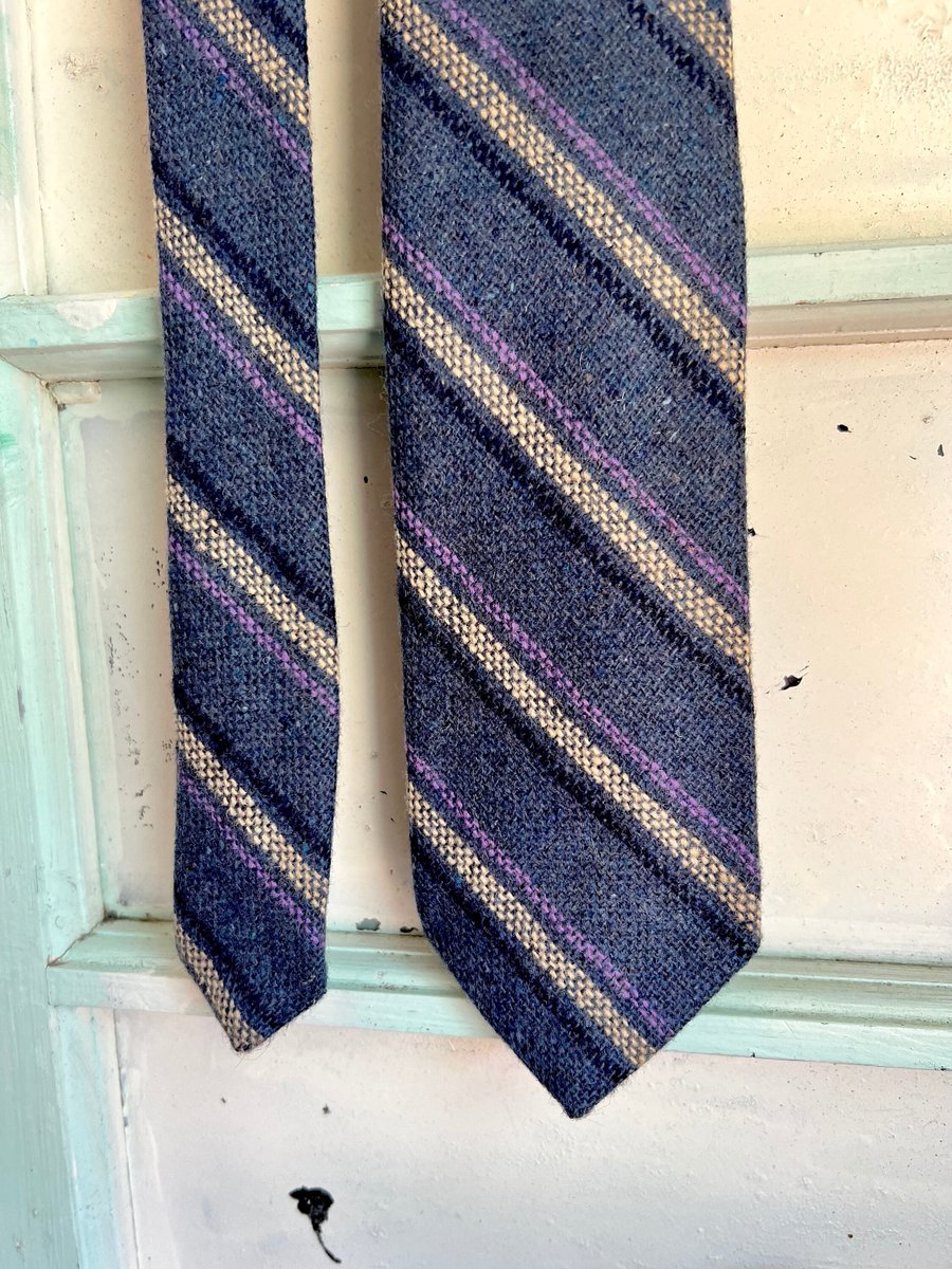 Necktie, Vintage Liberty of London Wool Necktie Navy w Stripes, Vintage Mens Tie, Mens Gift, Vintage Mens Fashion, Striped Tie 
etsy.com/listing/140235… #VintageAccessories #VintageTie