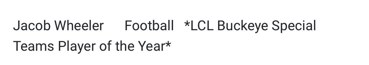 JacobWheeler05's tweet photo. Grateful to be awarded with all league specialist player of the year and all district first team kicker
Thank you to all the coach’s &amp; teammates that have pushed me &amp; supported me through my kicking journey! @CoachGantz @LVFB_ @D_Madden_Punter @Coach_Conner @thekickingcoach https://t.co/nGabSPVY5U
