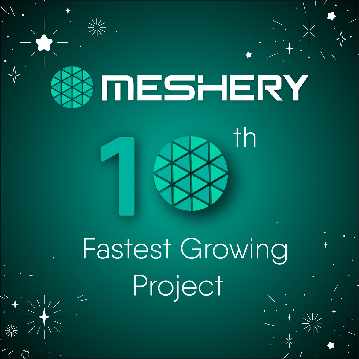 Meshery became the 10th fastest growing project. #KubeCon #KubeCon2023