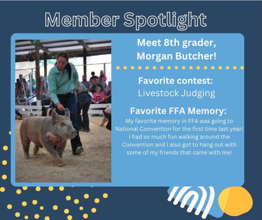 FFACarroll's tweet photo. Here is November’s Newsletter! Make sure to check out the Carroll FFA Highlights on the fourth slide for some National Convention/ Fall party pictures! https://t.co/EXDiEqq5XZ