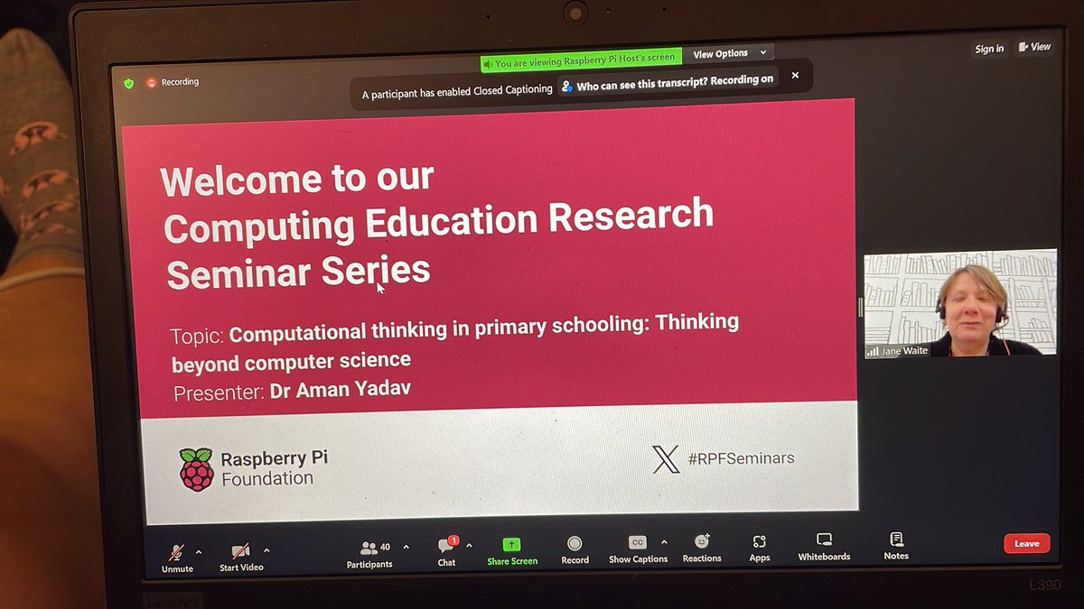 It’s that time #RPFSeminars on Computational Thinking in primary schooling: Thinking beyond computer science!