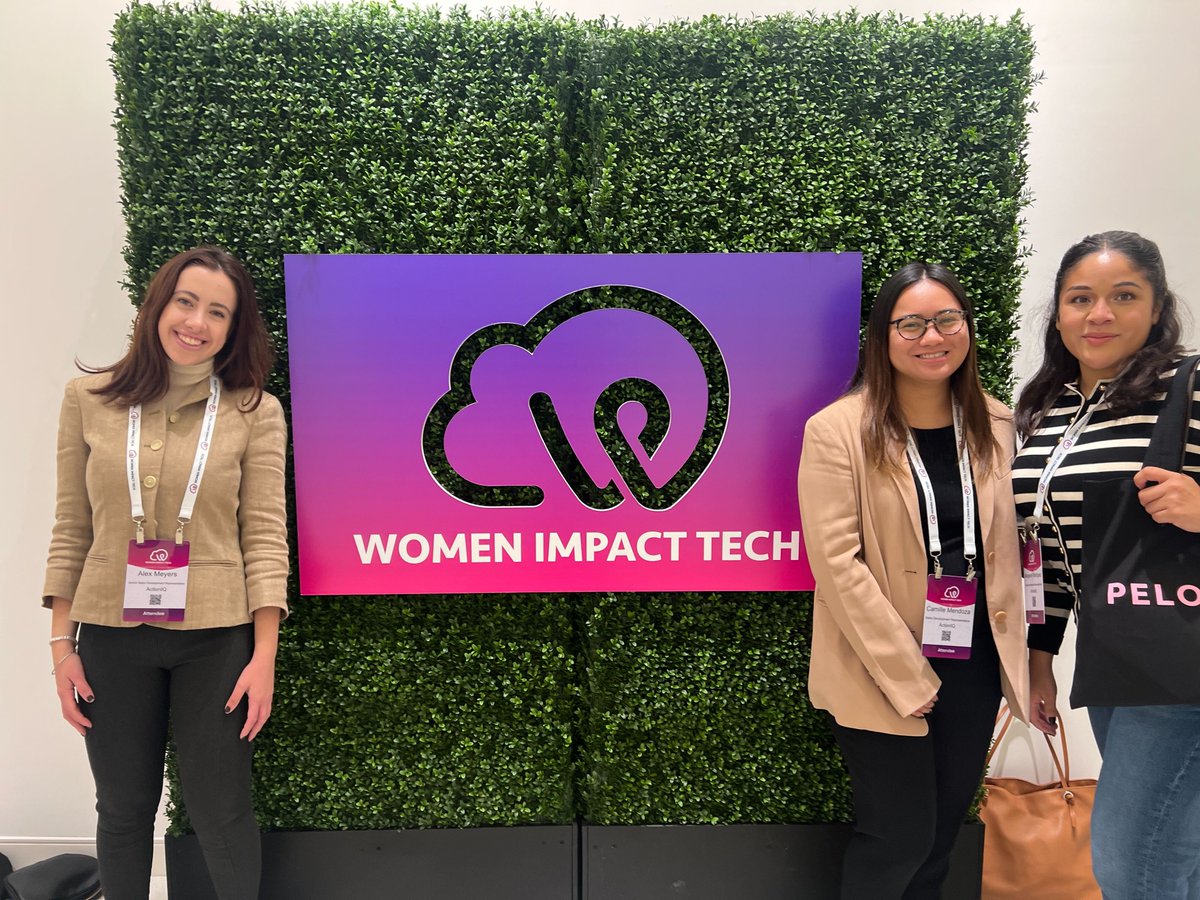 ActionIQinc's tweet image. Last week, members of our team joined Women Impact Tech for their NYC conference. The inspiration in the room was palpable and we can’t wait to see all that’s ahead for our colleagues and women in tech! #WomenImpactTech #LifeAtAIQ #WomenInTech