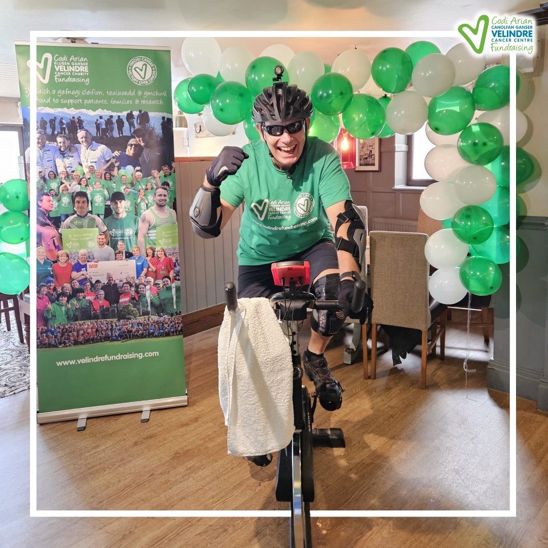 🚲 Staff and customers of the Pendragon pub in Thornhill recently took part in a 12-hour spinathon raising a fantastic £1303.24. 'We are absolutely delighted with this amount. Velindre is a very worthwhile cause and this amount shows how much people want to support it.' 💚