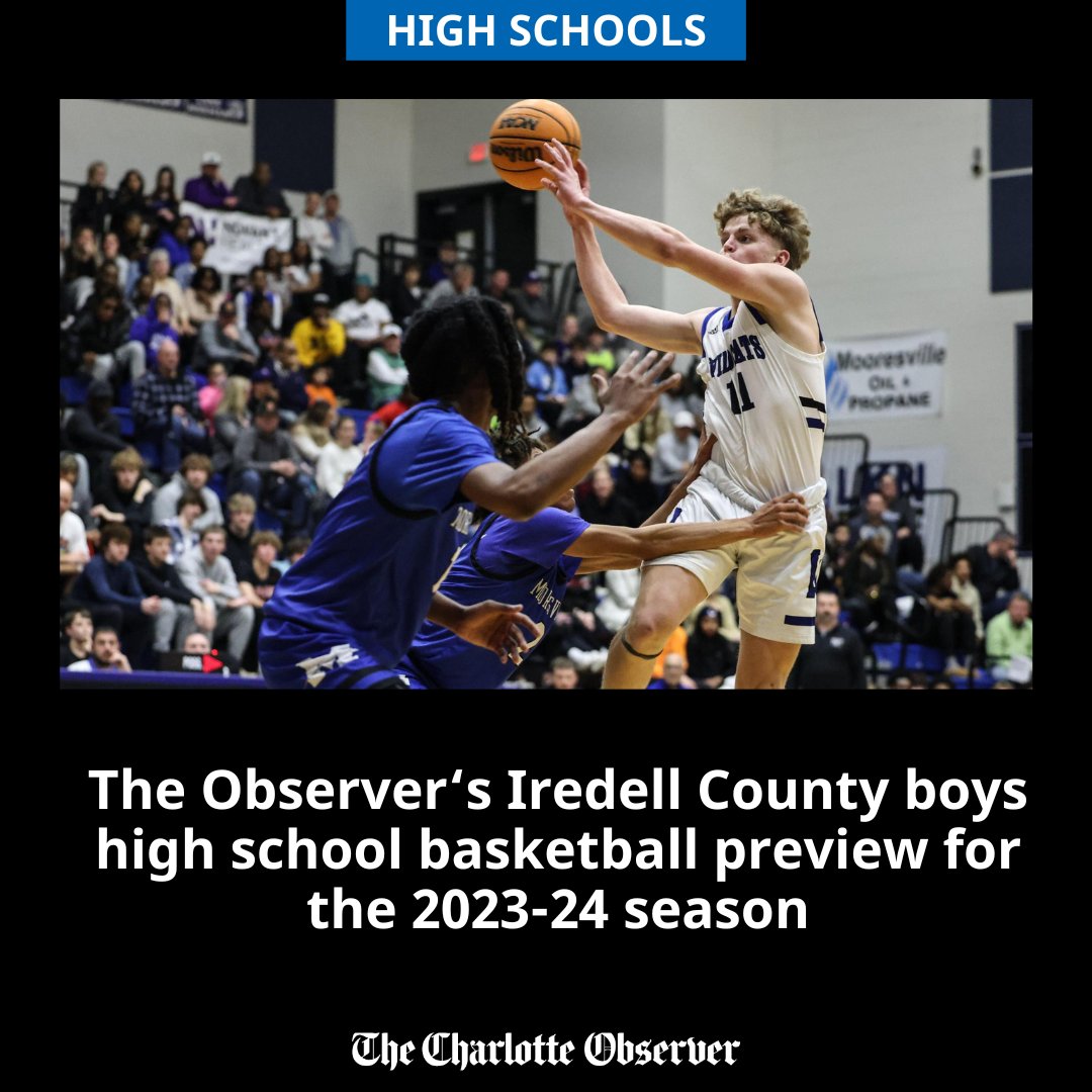 Here is <a href="/theobserver/">The Charlotte Observer</a>'s high school boys basketball in Iredell County. Inside get:

🏀Players to watch, players on the rise
🏀Teams to watch
🏀Conference predictions
🏀Preseason All-Iredell County team

<a href="/isschools/">Iredell-Statesville Schools</a> 

Tap here: bit.ly/47lNroR