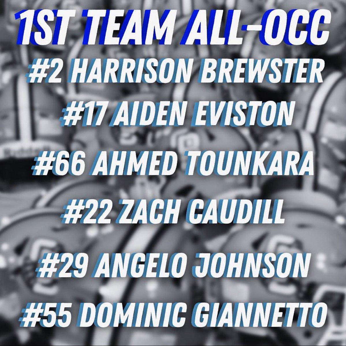 Congratulations to our First Team All-OCC players. 

#SMART #ClawsUp