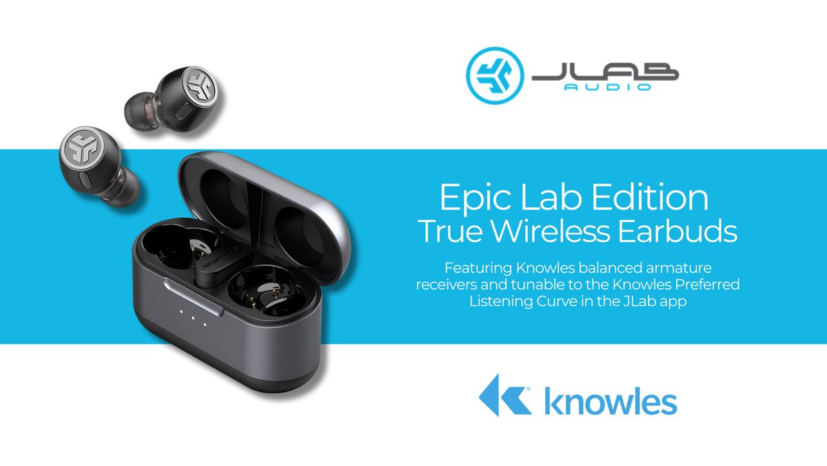 We’re celebrating @JlabAudio's release of its Epic Lab Edition #TrueWireless earbuds: the first-ever #TWS #earbuds with the option to tune to the Knowles curve!
bwnews.pr/49q9AE7