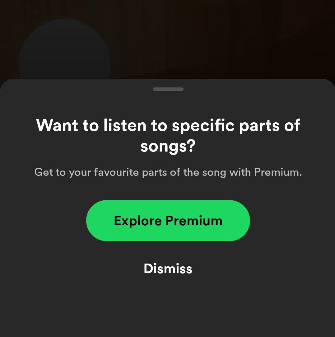 Supriya_Sharma_'s tweet photo. Itne restrictions toh kabhi gharwalo ne bhi nhi lagaye P. s Spotify should change it's name to Explore premium! 

@spotifyindia #Ads #Premium #Spotify https://t.co/NGaB4pXJbg