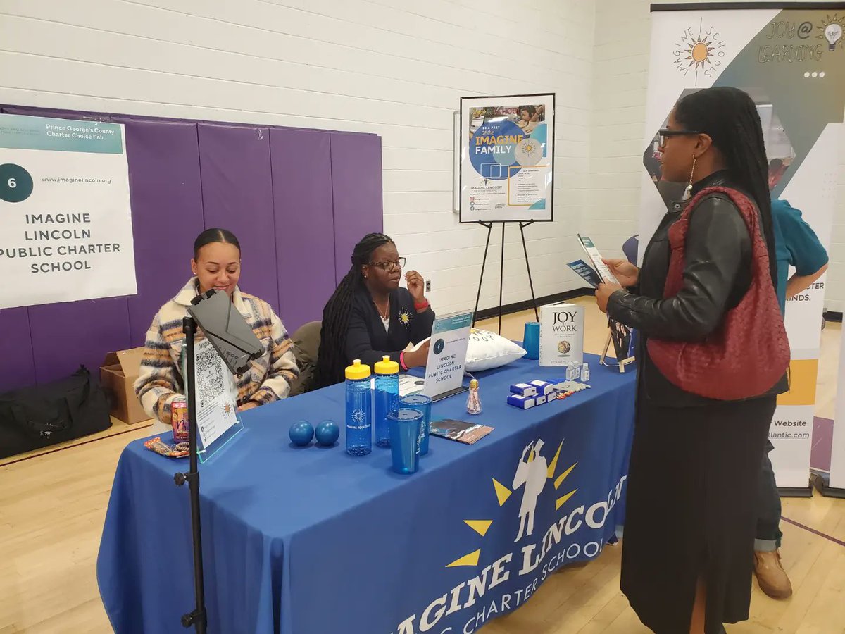imagine_lincoln's tweet photo. Imagine Lincoln's Presence was mightily felt during the Fall 2023 @pgcps Specialty Programs Fair & @MD_Charters Charter Schools Fair. Thank you to the parents & scholars that stopped by our tables.
#WeAreImagineLincoln #WeAreImagine #ImagineSharedValues #CharterSchoolFair #PGCPS https://t.co/C0wEvuxpk6