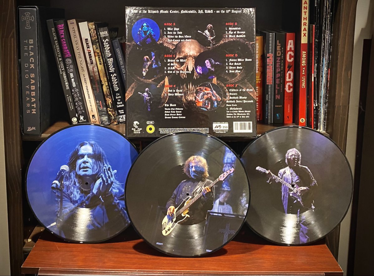 My Black Sabbath pic discs. 
(Of course after finishing, putting them all away, etc., I find a live boot of 3 discs that I forgot. NOT setting that up again). 

<a href="/TimmyT47/">TimmyT</a> <a href="/sabbathbloodypc/">Sabbath Bloody Podcast</a> <a href="/punt_rd/">Punt Road</a> <a href="/DeepPurplePod/">Deep Purple Podcast</a> <a href="/cubs2b23/">Jeremy</a> <a href="/AV4APod/">...And Vol. 4 All</a> <a href="/Vol4Recording/">Vol.4 Recordings</a> <a href="/UnderTheSunBS/">Under The Sun</a> <a href="/ZackAttackP1/">Zack Attack 🎸🎶🎮</a>