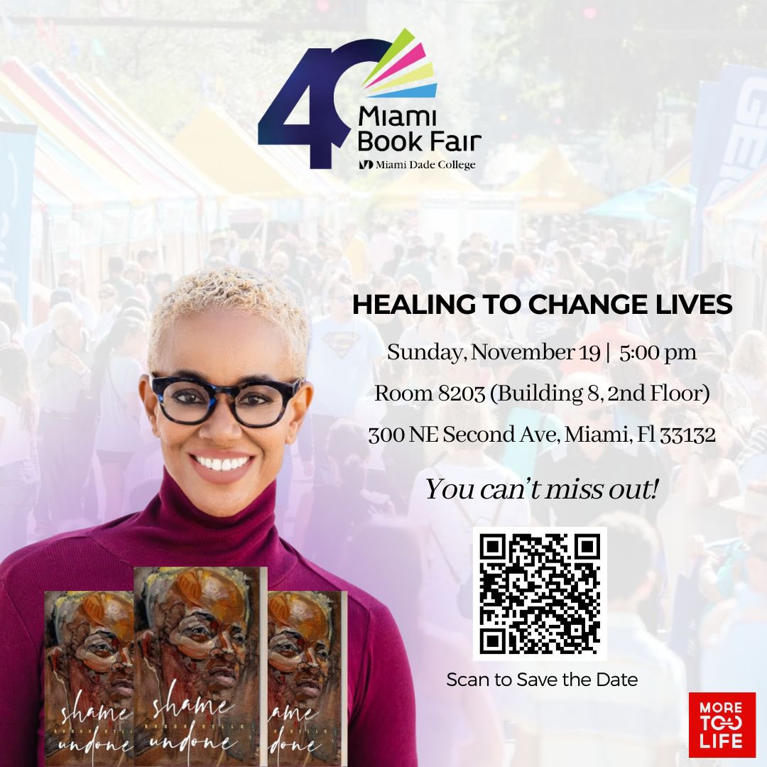 Unlock the Words at Miami Book Fair 2023! 📚 Miami from November 12th to 19th. Don't let this extraordinary opportunity slip through your fingers! Scan the QR code to save the date!!! get ready to dive into a world of words, wisdom, and wonder. See you there! #MiamiBookFair2023"