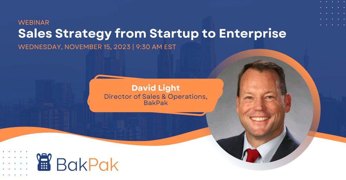 rinehimerbaker's tweet photo. Ready to supercharge your sales strategy? Don't miss our upcoming Nov. 15 webinar with @bakpakacct Director of Sales &amp; Operations David Light, where he’ll share how to do just that!

Register 👇
https://t.co/eMDt26gifs https://t.co/D9HaCEPFts