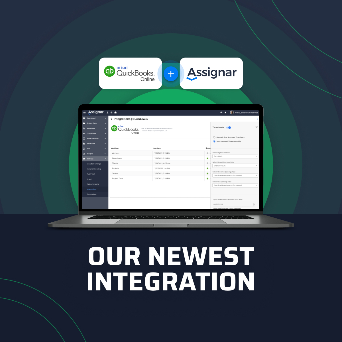 Assignar's tweet image. Assignar + @QuickBooks = Match Made in Accounting Heaven 🔥 
Gone are the days of double entries! Simplify your process, get your team paid faster, and focus on what you do best with our newest #Quickbooks Online #integration: bit.ly/3tr0fM9